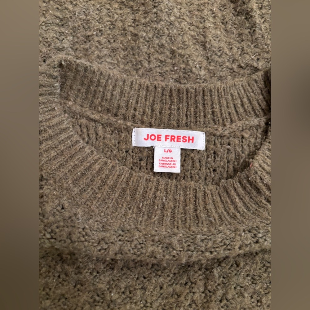 Balloon Sleeve Crewneck Sweater - Picture 3 of 4